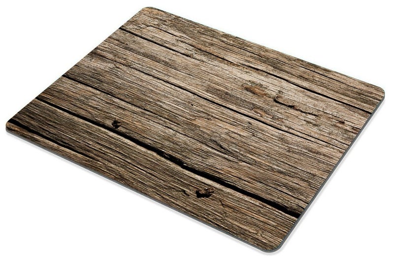 Smooffly Computer Gaming Mouse pad,Wood,Rustic Old Barn Wood Customized Rectangle Non-Slip Rubber Mousepad - Image 3